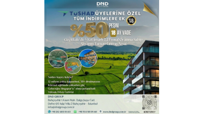 Kıbrıs'ta TÜSHAD ve DND İşbirliği ile Arsa/Ev Sahibi Olun